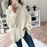 outfit inspo fall Autumn and Winter Fashion Women's Casual Knitted Sweater Loose Solid Color Turtleneck Sweater Women's Clothing