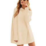 men’s fall fashion Quality Fashion Women's Top Pullover Turtleneck Loose Knitted Sweater Women