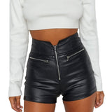 Casual Pu Shorts Women's Summer Sexy Women's Pants Women's Short Leather Pants