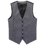 New Men's Fashion Boutique Cotton Fashion Solid Color Casual Suit Vest Men's Black Gray Formal Businss Vest Wedding Dress