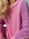 Nukty Knitted Loose Women Sweater Solid Casual Striped Long Sleeve Pullover Winter Embroidery Women's Turtleneck Sweaters Y2K