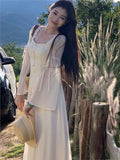 Nukty party look inspos New Elegant Princess Party Dresses for Women High Waist A-line Autumn Spring French Vintage Prom Robe One Piece Vestidos Mujer