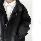Nukty Basic Jackets Women Spring Long Sleeve Feminino Outwear Loose BF Harajuku Chic Students All-match New Fashion Cargo Solid Pocket