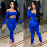 Nukty two piece set tracksuit women 2 piece sets womens outfits crop top stacked leggings fall clothes two pieces outfits