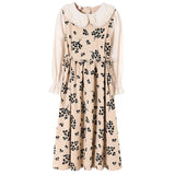 Nukty girl cute kawaii sweet dress new autumn fashion long sleeve women vintage vestidos