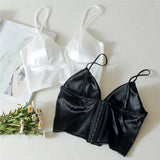 Nukty Fashion Women Lady Casual Tops Tube Chest Wrap Bandeau Underwear Black White Wrapped Chest Strap Chest Pad Underwear
