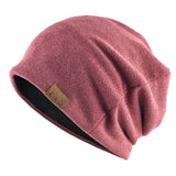 Nukty Men Women  Winter Warm Beanies Skullies Knitted Solid Casual Brand Soft Knitting Hat Outdoor Plus Velvet