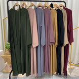 Nukty Abaya Dubai Kimono Cardigan Turkey Islam Muslim Hijab Long Dress Abayas For Women Robe Africaine Femme Musulmane Caftan