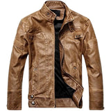 Nukty Mens Leather Jackets Autumn Winter Male Classic Motorcycle High Quality PU Leather Jacket Casual Jaqueta De Couro Masculin 5XL