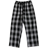 Nukty Men Casual Pants Plaid Ankle Length Loose Wide Leg All-match Elastic Waist Fashion Trousers Streetwear Harajuku Korean Retro Ins