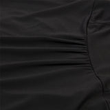 Nukty Women's Gothic Halloween Skirts Lace Drawstring Patchwork Skirt Party Dress Gothic Clothes Pleated Skirt Jupe Longue Femme