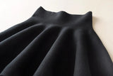 Nukty Autumn Winter European and American Style Women Pleated Bust Skirts Lady Short Skirt Pettiskirt A-line Skirt