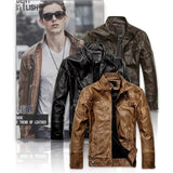 Nukty Mens Leather Jackets Autumn Winter Male Classic Motorcycle High Quality PU Leather Jacket Casual Jaqueta De Couro Masculin 5XL