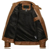 Nukty Mens Leather Jackets Autumn Winter Male Classic Motorcycle High Quality PU Leather Jacket Casual Jaqueta De Couro Masculin 5XL
