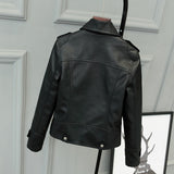 Nukty Fashion Motorcycle Jacket Women PU Leather Crop Coat High Street Hip Hop Zipper Locomotive Clothing Women's Short Jackets
