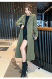 Nukty New Women Overcoat Long Solid Slim Patchwork Lapel Double Breasted Casual Office Lady Fashion Winter Female Coats Elegant