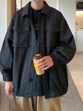 Nukty FALL OUTFIS MEN Trendy Summer Loose Fitness Wear Ins Chopsticks Parka