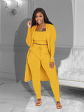 Nukty Women's Solid Color Three-piece Suit