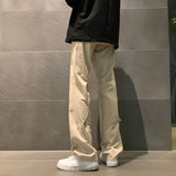 fall inspo outfits Pants Men's Spring and Autumn Slim Fit Skinny American Vibe High Street Pants Straight Loose Wide Leg Casual Trousers