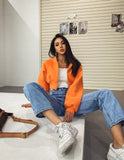Nukty Autumn Baseball Fall Fashion Jackets For Women Zip Up Orange Crop Top Jackets Coats Streetwear Varsity Bomber Jacket