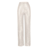 Women's High Waist Fashion Casual Pants EBay Sequins Loose Draping Wide Leg Pants Summer Women's