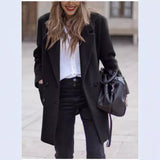 men’s fall fashion 2024 Autumn and Winter Mid-Length plus Size Woolen Women's Woolen Coat Quality Goods
