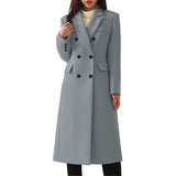 business casual outfits Autumn and Winter Long plus Size Woolen Women's Coat EBay Woolen Coat Seven Colors Size 8 Hair