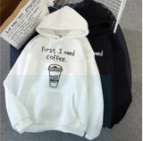 Nukty Sweatshirt Plus Size Sweater Printed New Loose Comfortable Top Women's Colorful Pattern Printed Rope Hooded Sweater