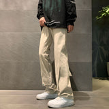 fall inspo outfits Pants Men's Spring and Autumn Slim Fit Skinny American Vibe High Street Pants Straight Loose Wide Leg Casual Trousers