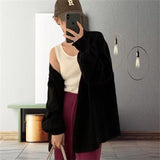 discover style ideas Lazy Style Gentle Cardigan Loose Sweater Spring and Autumn New Outerwear Mohair Thickened Knitted Coat