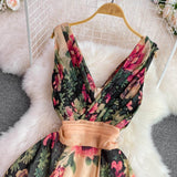 android vs cyberborg dress to impress Fashionable Elegant Elegant Dress Long Skirt Collar Waist Slimming Positioning Printed Word Large Swing Dress Women