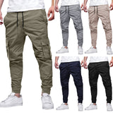 Men's Multi-Pocket Drawstring Casual Japanese Overalls Men's Autumn and Summer Overalls