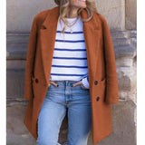 men’s fall fashion 2024 Autumn and Winter Mid-Length plus Size Woolen Women's Woolen Coat Quality Goods