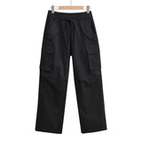 birkenstock clogs outfit fall Overalls Women's Personalized Street Casual Loose Slimming Lace-up Multi-Pocket Trendy Straight