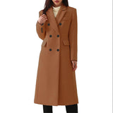 business casual outfits Autumn and Winter Long plus Size Woolen Women's Coat EBay Woolen Coat Seven Colors Size 8 Hair