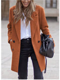 men’s fall fashion 2024 Autumn and Winter Mid-Length plus Size Woolen Women's Woolen Coat Quality Goods