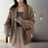 discover style ideas Lazy Style Gentle Cardigan Loose Sweater Spring and Autumn New Outerwear Mohair Thickened Knitted Coat