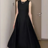 drama dress to impress 2024 Pink Temperament Sleeveless Vest Dress Mid-Length Dress French Slimming High-End Chic Beautiful Dress