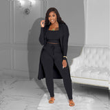 Nukty Women's Solid Color Three-piece Suit