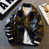 men’s outfits Men's Vintage American Retro Brown Leather Jacket Spring and Autumn Men's Workwear Jacket