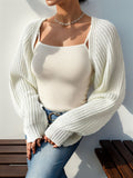 fashion outfits Sweater Coat Autumn Wear Solid Color Sweater Simple All-Match Long Sleeve Sweater for Women