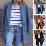 men’s fall fashion 2024 Autumn and Winter Mid-Length plus Size Woolen Women's Woolen Coat Quality Goods