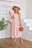 Nukty Women's Clothing Flying Sleeve Square Neck Off-shoulder Pleated Hem Dress