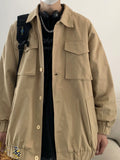 Nukty FALL OUTFIS MEN Trendy Summer Loose Fitness Wear Ins Chopsticks Parka