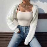 fashion outfits Sweater Coat Autumn Wear Solid Color Sweater Simple All-Match Long Sleeve Sweater for Women