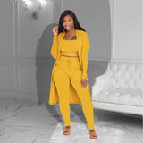 Nukty Women's Solid Color Three-piece Suit