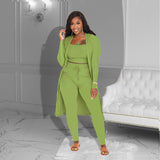 Nukty Women's Solid Color Three-piece Suit