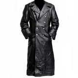 fall outfits women New Autumn and Winter Vintage Leather Men's Medieval Coat