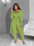 Nukty Women's Solid Color Three-piece Suit