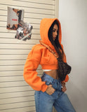 Nukty Autumn Baseball Fall Fashion Jackets For Women Zip Up Orange Crop Top Jackets Coats Streetwear Varsity Bomber Jacket